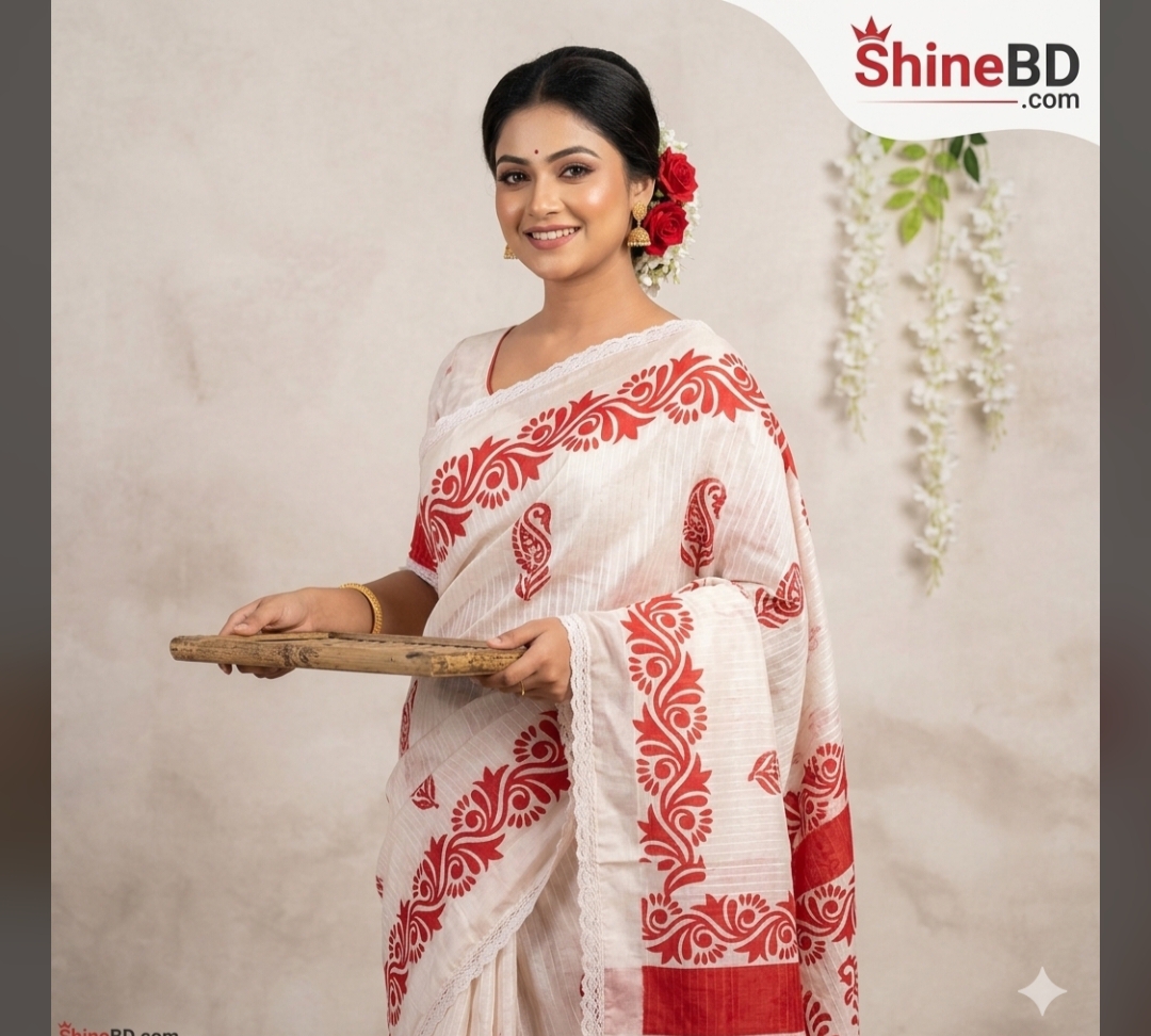 Festive Special Premium Half-Silk Print Saree Combo