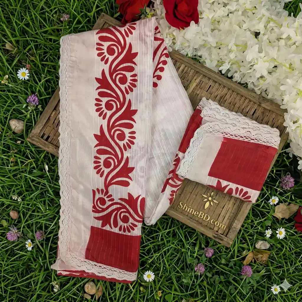 Festive Special Premium Half-Silk Print Saree Combo