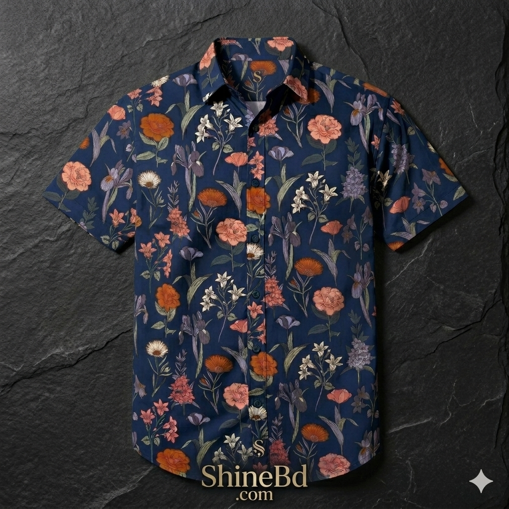 Premium Formal Half Sleeve Printed Shirt