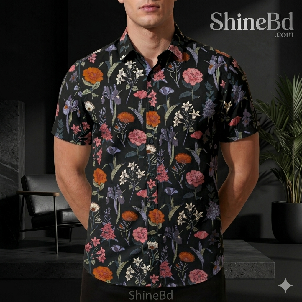 Premium Formal Half Sleeve Printed Shirt