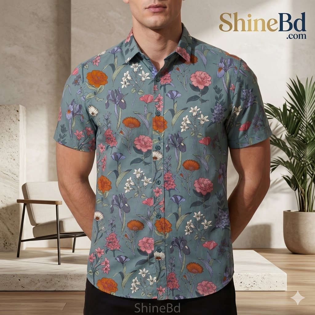 Premium Formal Half Sleeve Printed Shirt
