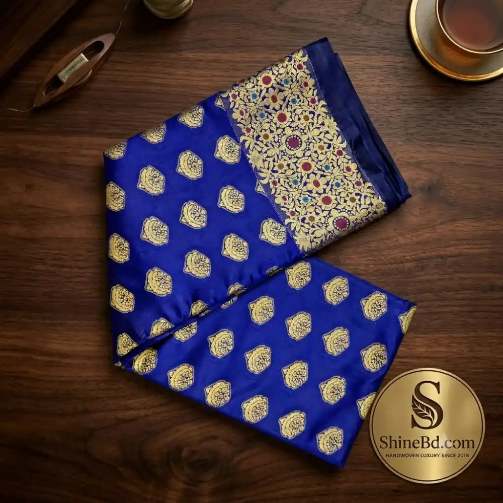 Premium Silk Katan Saree – Exclusive Design (Multiple Colors Available)