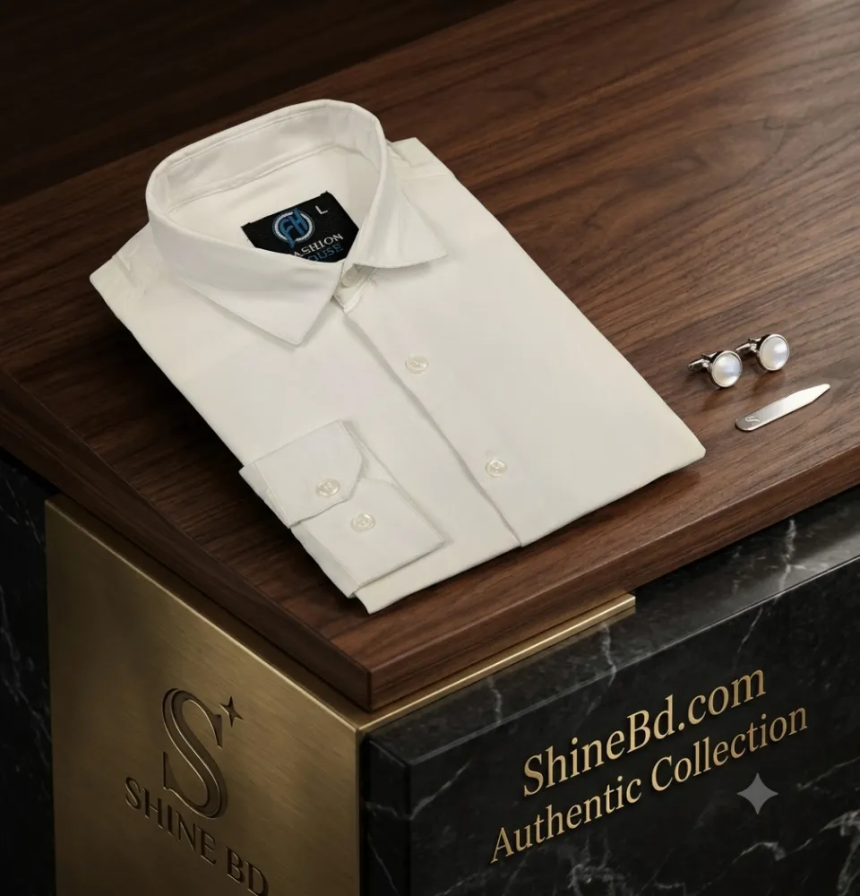 Premium Shirt & Pant Combo (Formal / Casual) (White & Black)