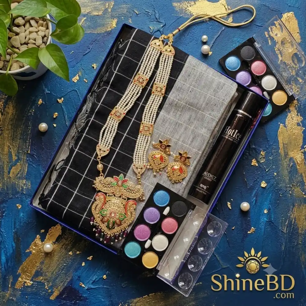 Sharee + Perfume + Neckless Set + Make Up Box Combo