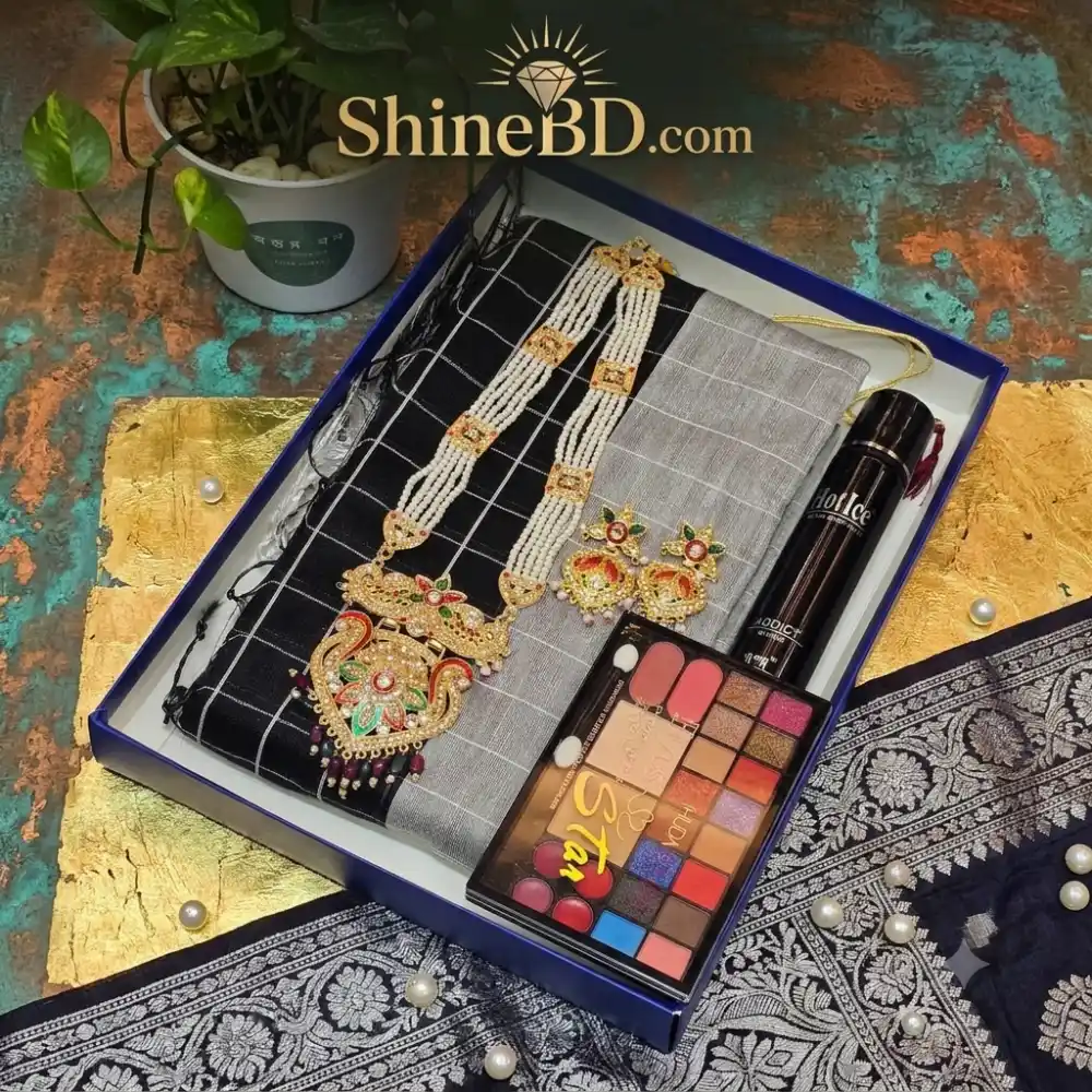 Sharee + Perfume + Neckless Set + Make Up Box Combo