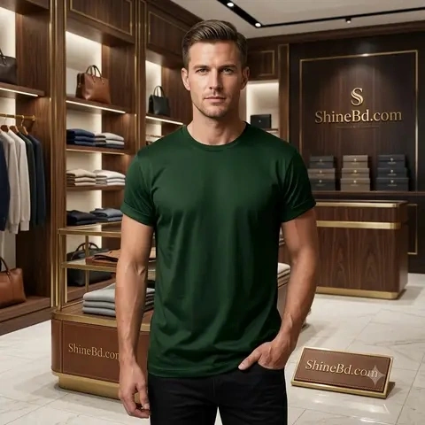 Men's Premium Solid T-Shirt- green