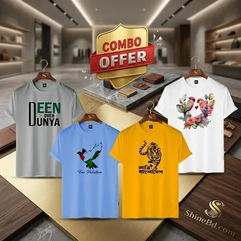 4pis Mesh Jersy Fabric T Shirt