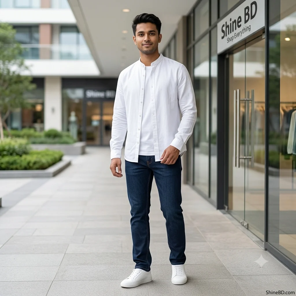 Premium Stylish Ban Colour Shirt