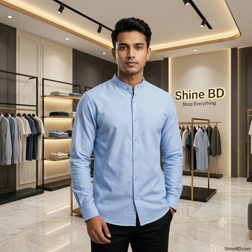 Premium Stylish Ban Colour Shirt
