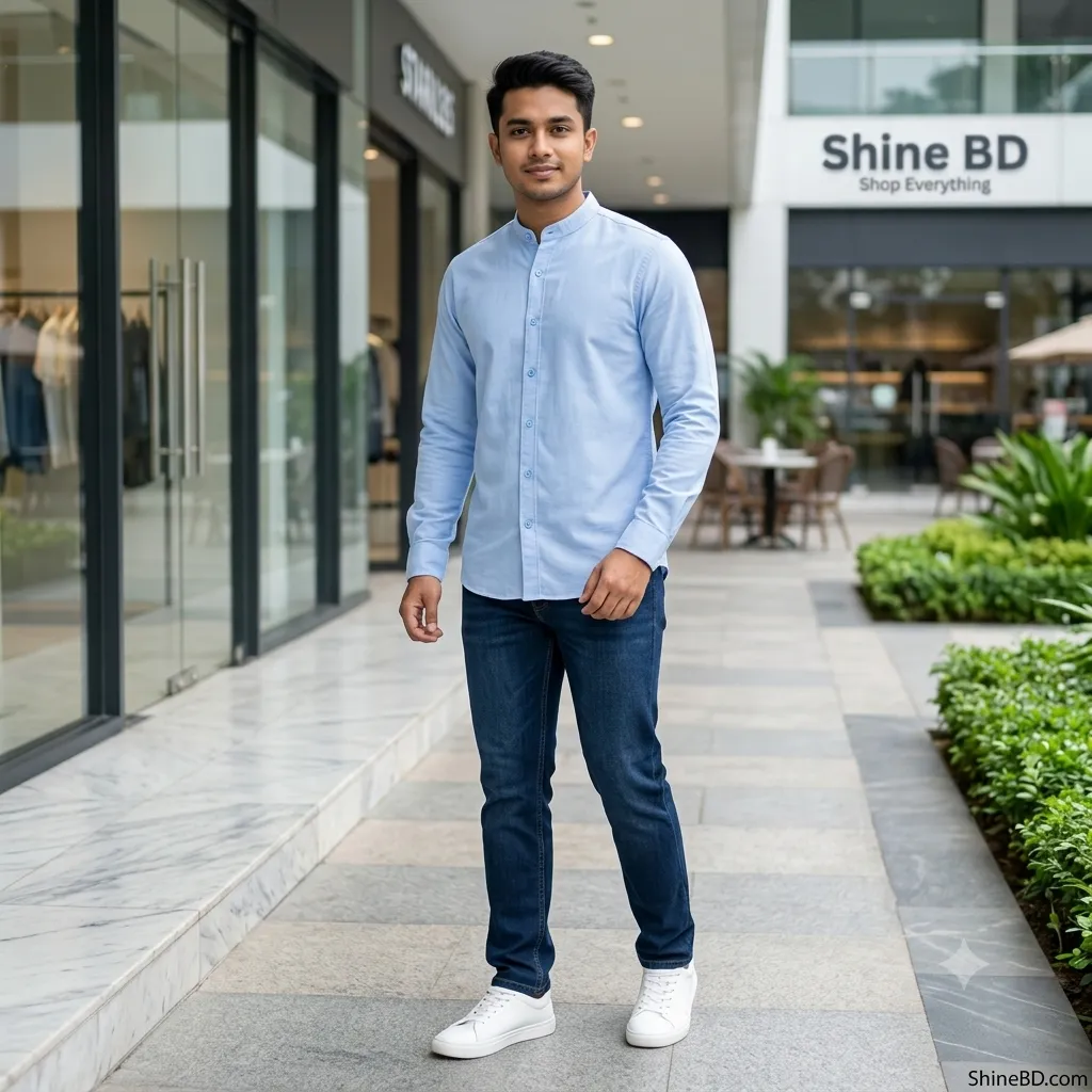 Premium Stylish Ban Colour Shirt