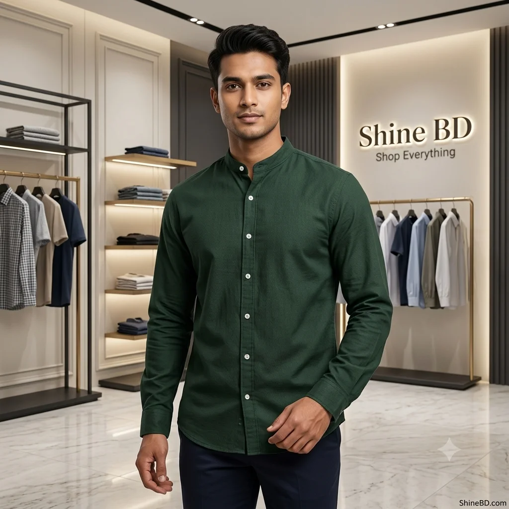 Premium Stylish Ban Colour Shirt