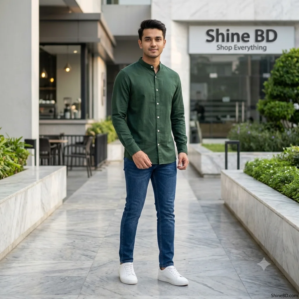 Premium Stylish Ban Colour Shirt