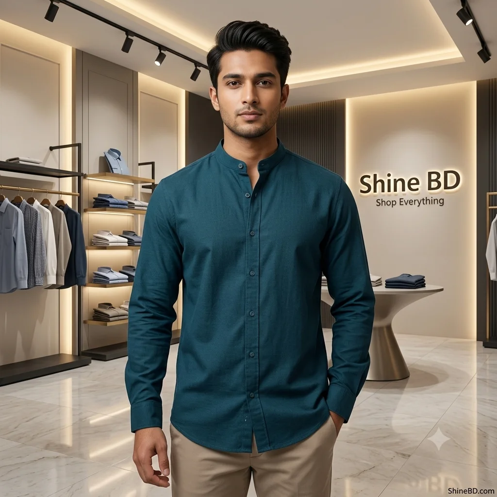 Premium Stylish Ban Colour Shirt