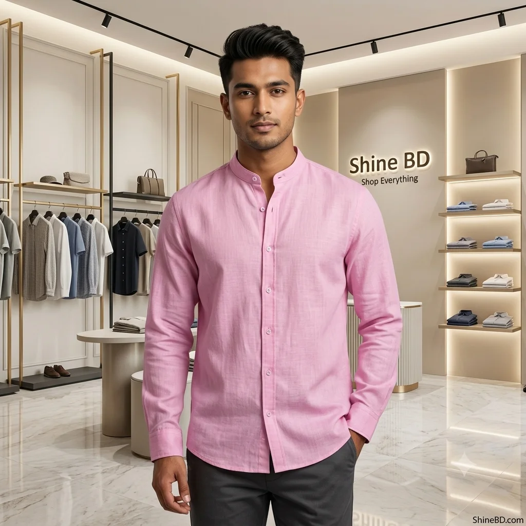Premium Stylish Ban Colour Shirt