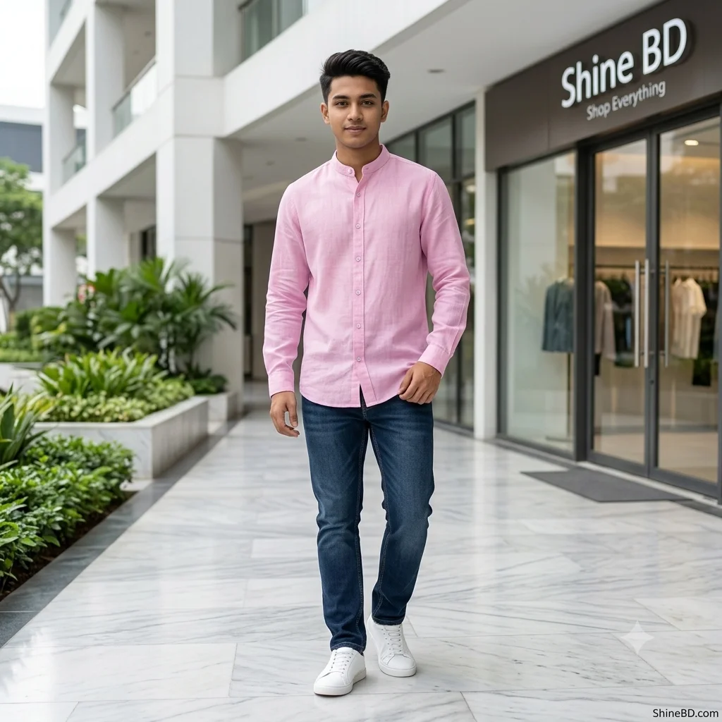 Premium Stylish Ban Colour Shirt