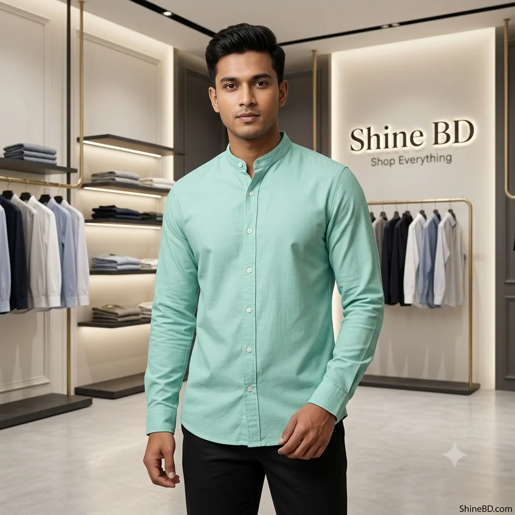 Premium Stylish Ban Colour Shirt