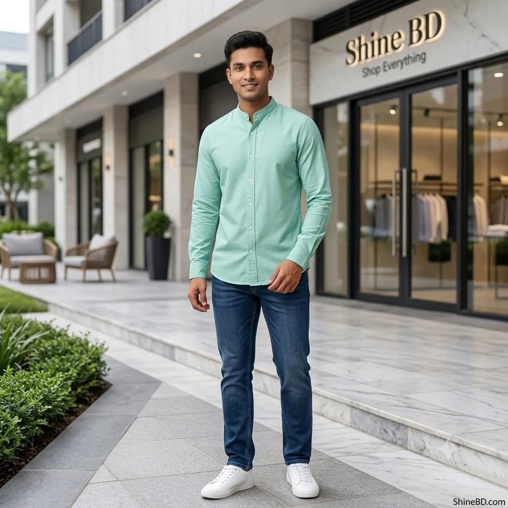 Premium Stylish Ban Colour Shirt