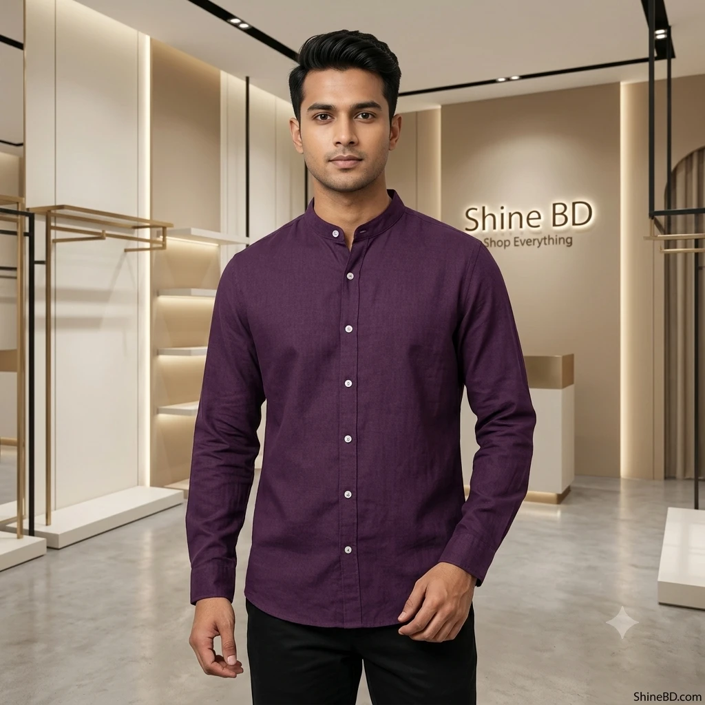 Premium Stylish Ban Colour Shirt