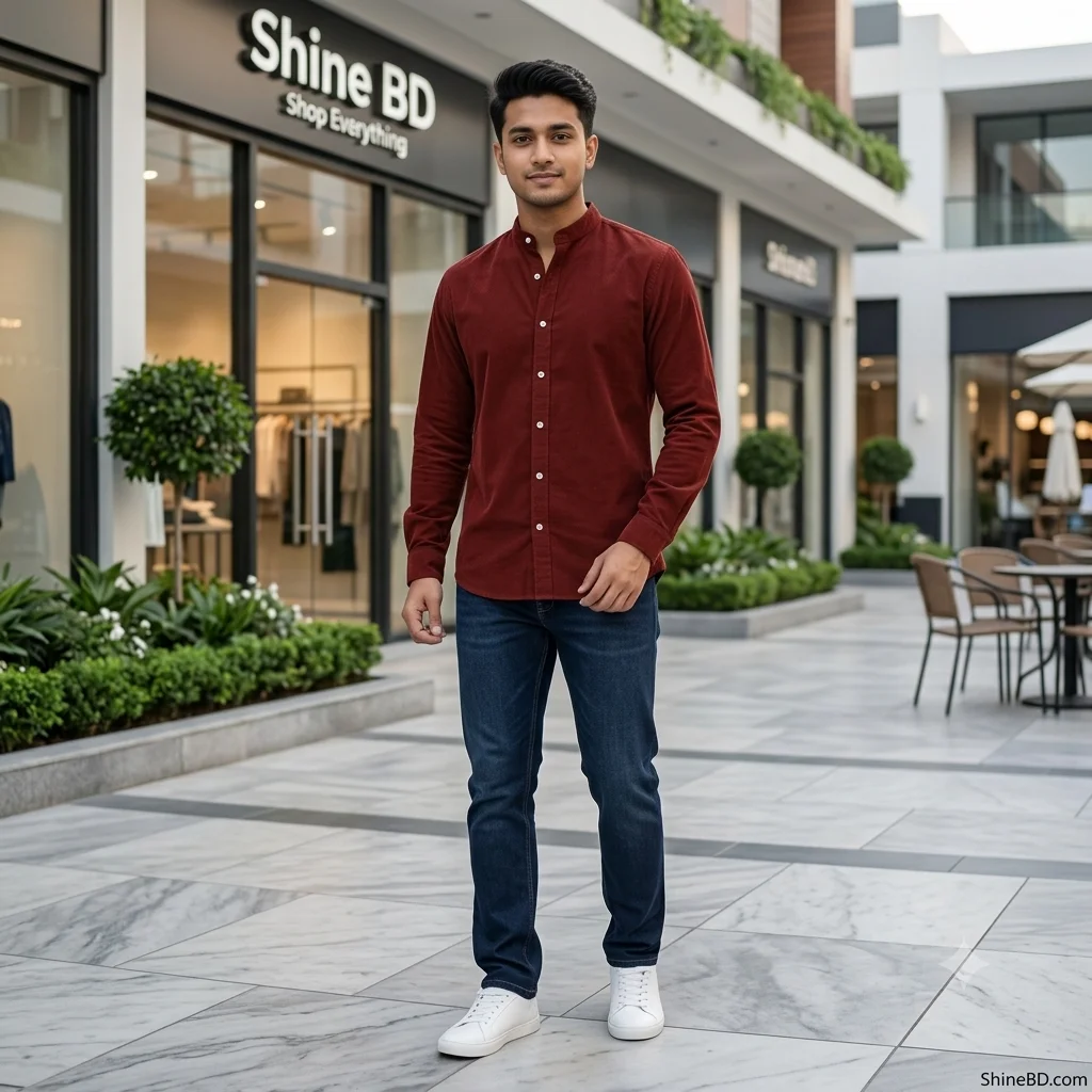 Premium Stylish Ban Colour Shirt