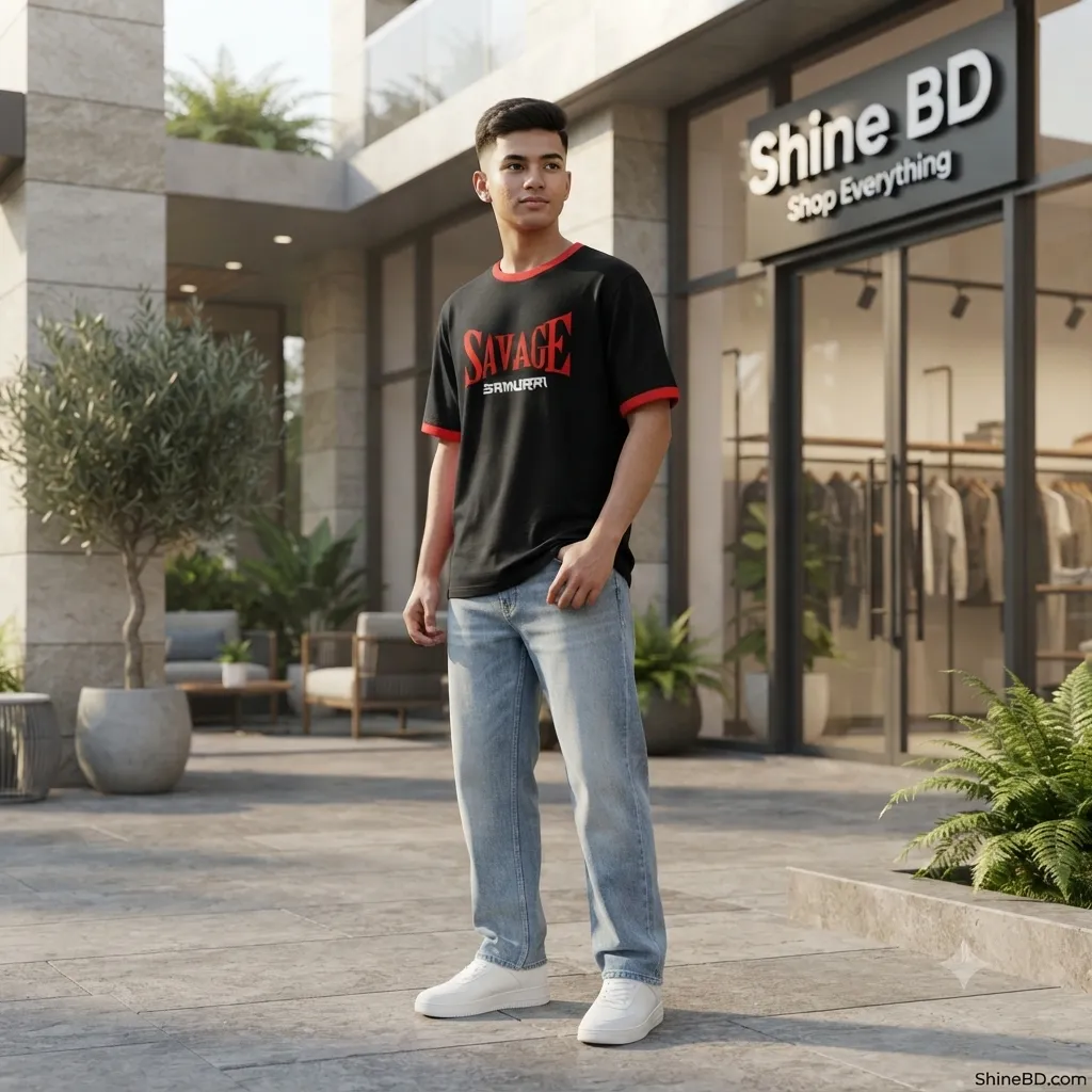 Premium Streetwear Drop Shoulder T-shirt for Men