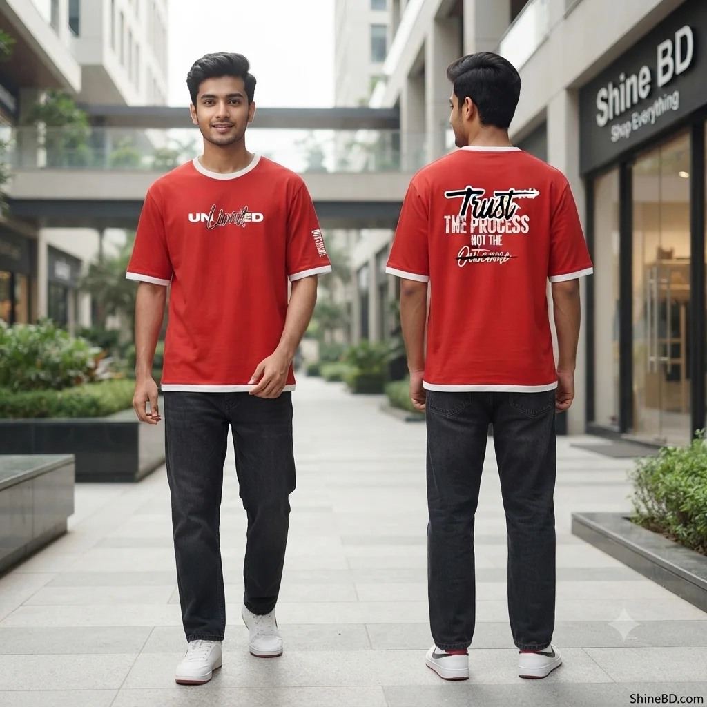 Premium Streetwear Drop Shoulder T-shirt for Men