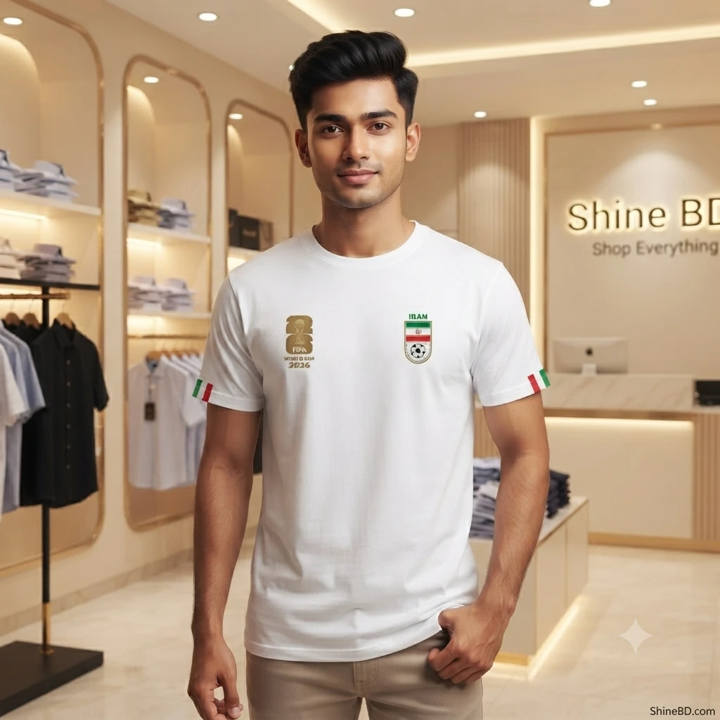 Premium Iran Fan Edition Drop Shoulder White Color