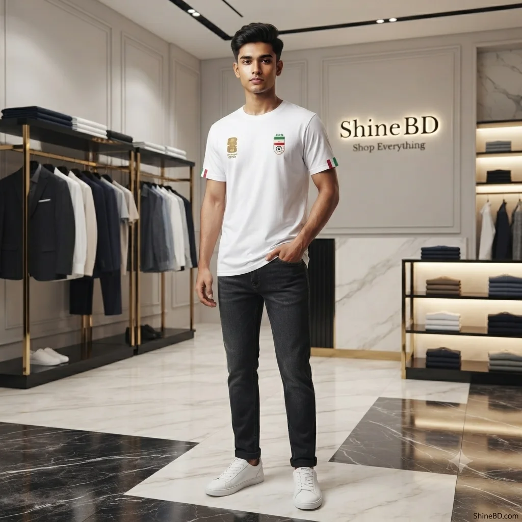 Premium Iran Fan Edition Drop Shoulder White Color