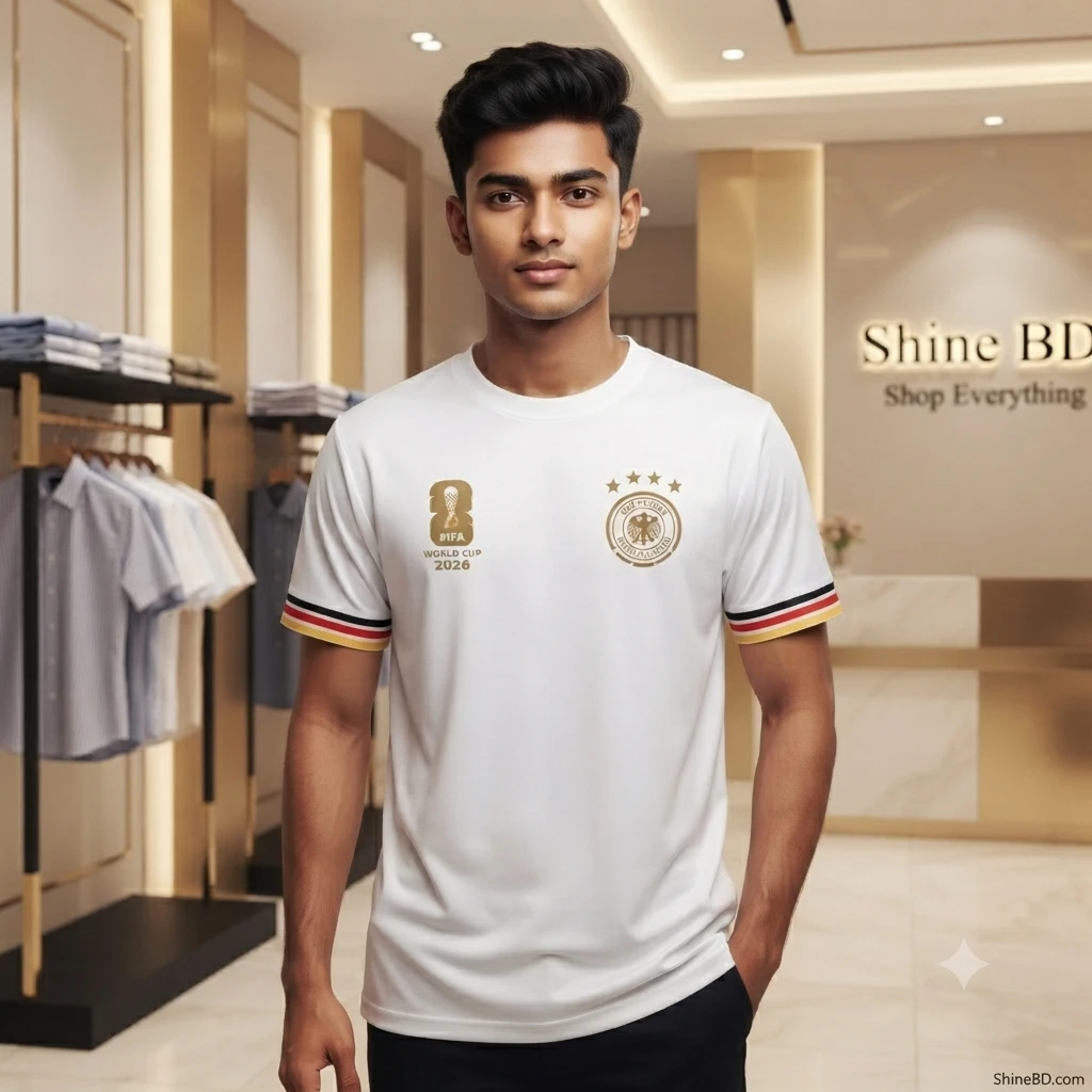 Premium Germany Fan Edition Drop Shoulder White Color
