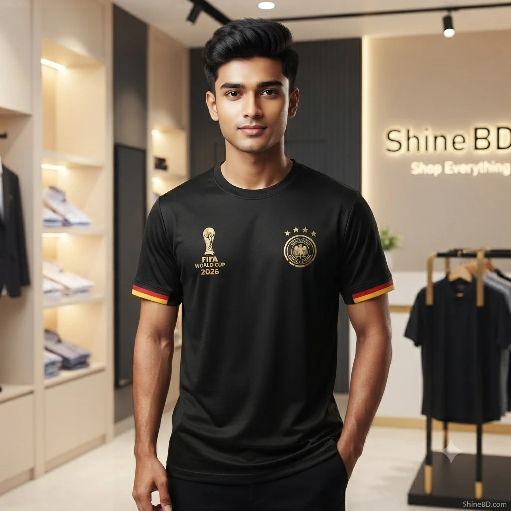 Premium Germany Fan Edition Drop Shoulder Black Color