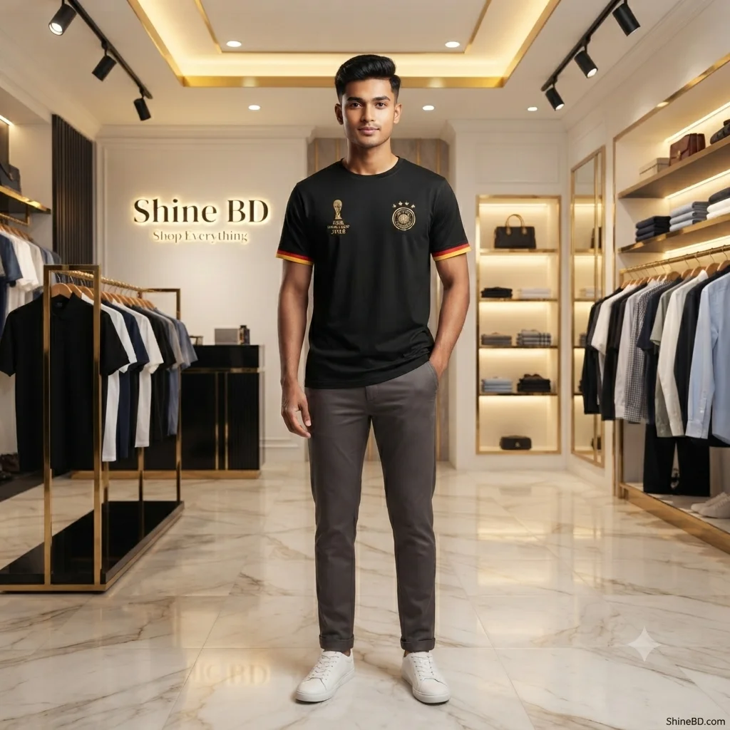 Premium Germany Fan Edition Drop Shoulder Black Color