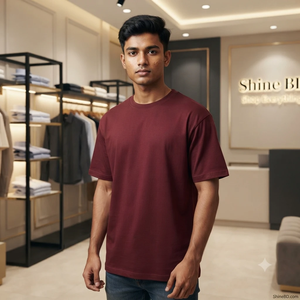 Solid dropshoulder T-shirt