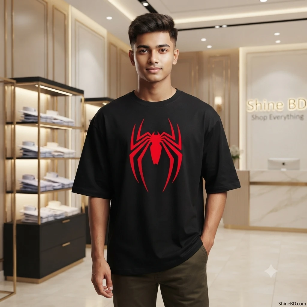 Men's Stylish Drop Shoulder (Black)