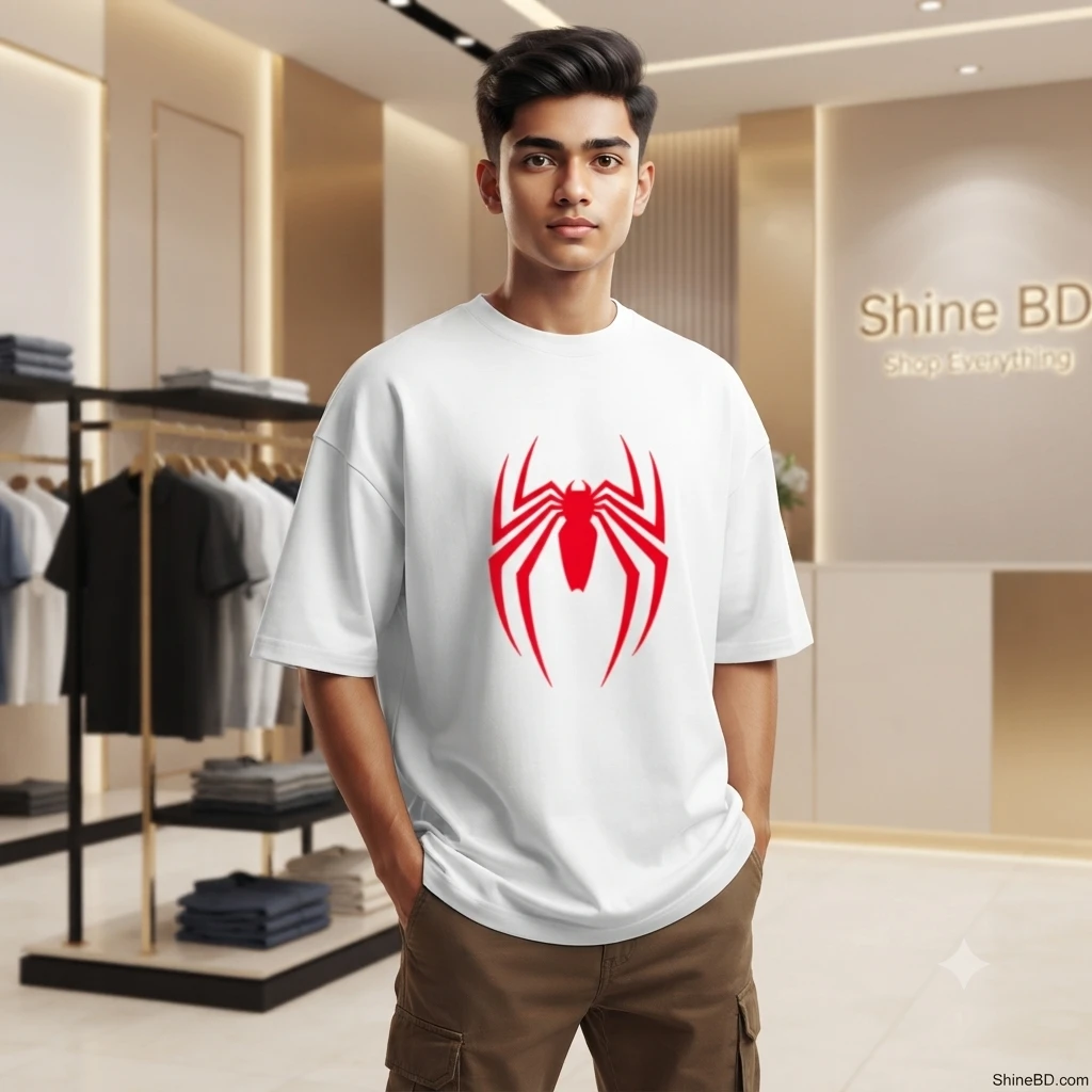 Men's Stylish Drop Shoulder (white)