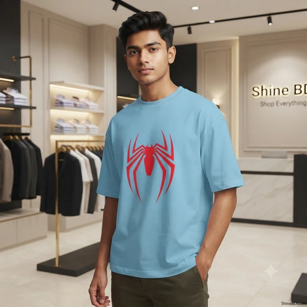 Men's Stylish Drop Shoulder (Sky)