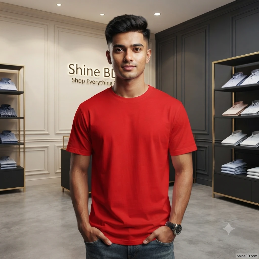 Solid dropshoulder T-shirt