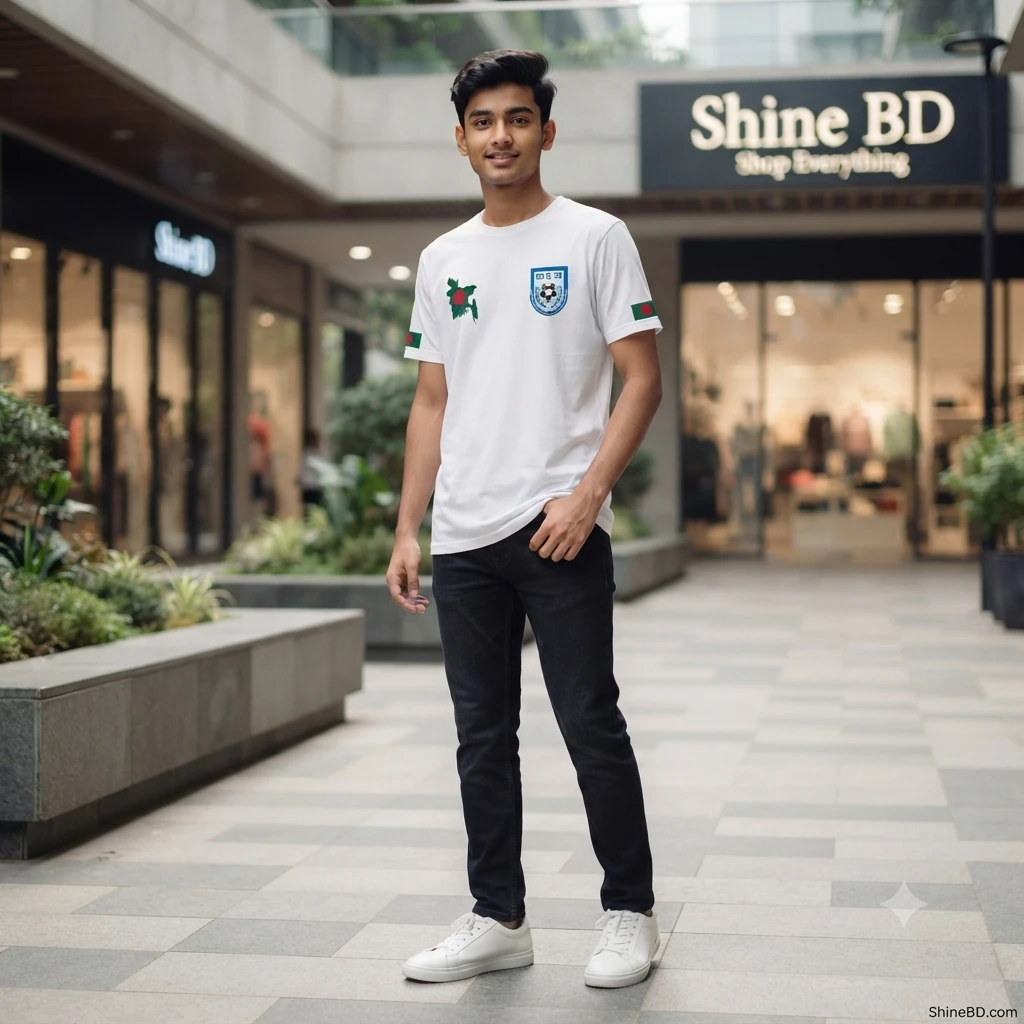 Bangladesh Football Edition Premium Drop-Shoulder