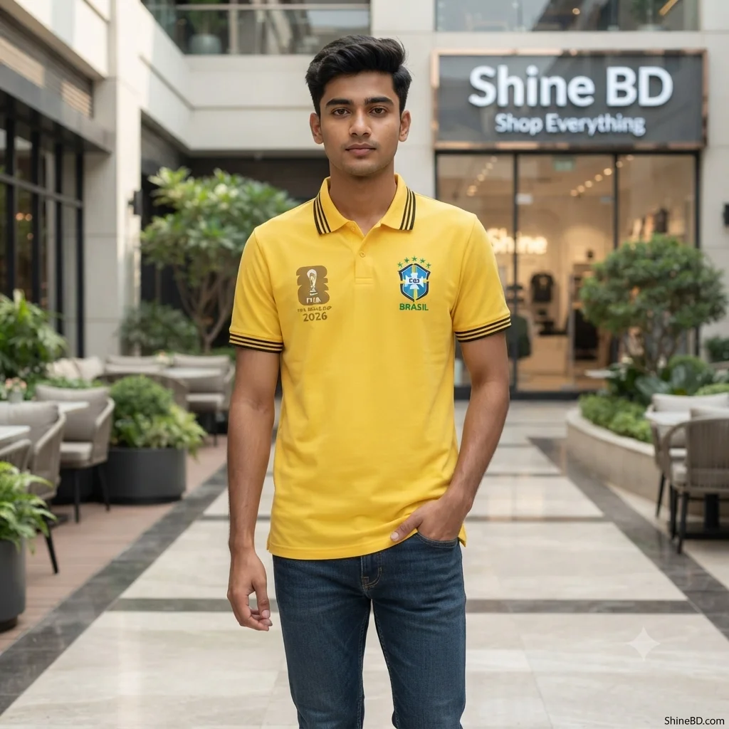 Premium Jersey Polo Shirt - FIFA World Cup 2026 Brazil Edition