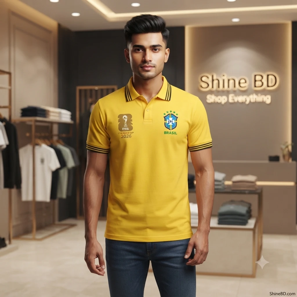 Premium Jersey Polo Shirt - FIFA World Cup 2026 Brazil Edition