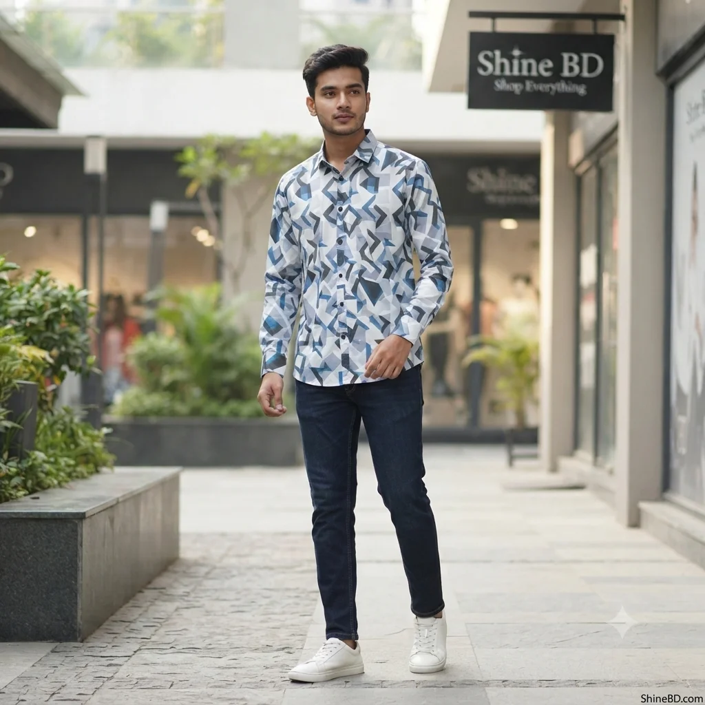Stylish  Floral Print full sleeve 𝐒𝐡𝐢𝐫𝐭𝐬
