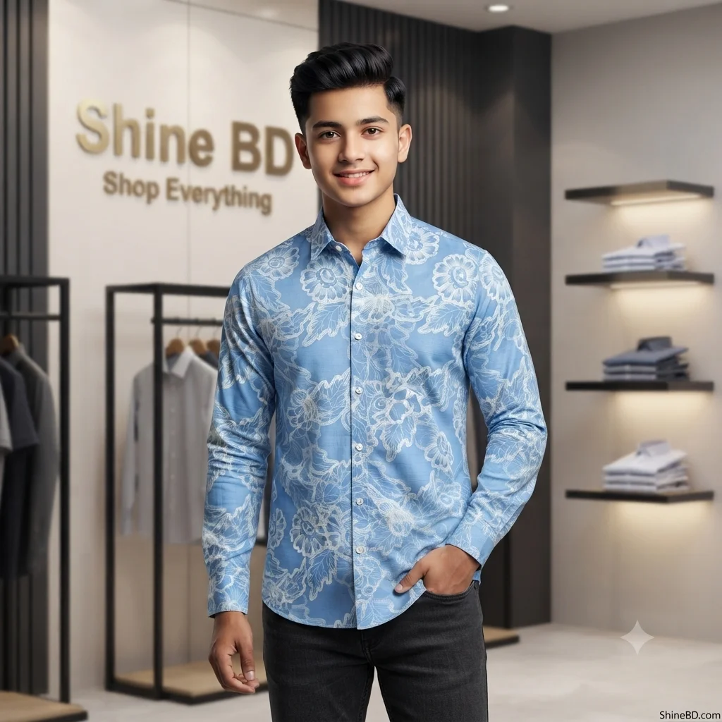 Stylish premium  Floral Print full sleeve 𝐒𝐡𝐢𝐫𝐭𝐬