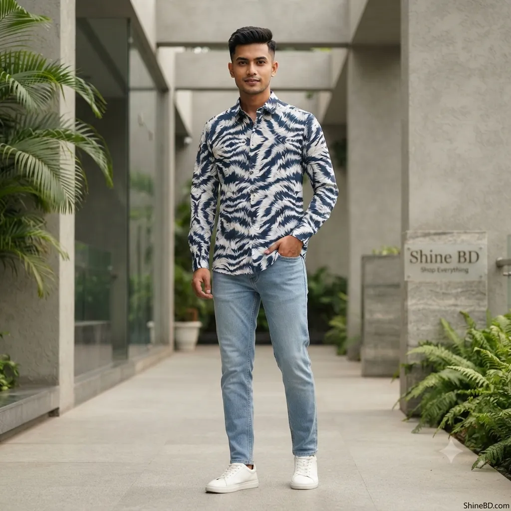 Stylish premium  Floral Print full sleeve 𝐒𝐡𝐢𝐫𝐭𝐬