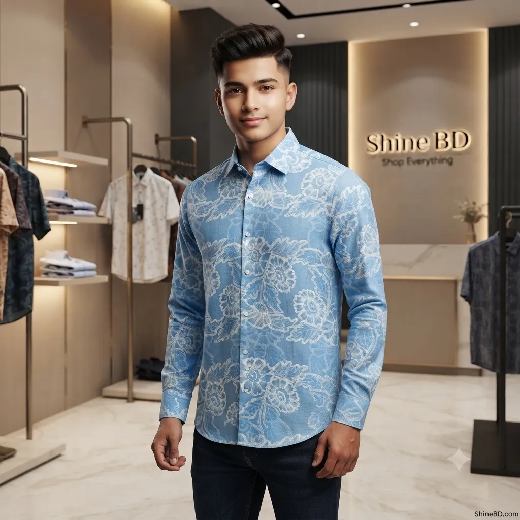 Stylish premium  Floral Print full sleeve 𝐒𝐡𝐢𝐫𝐭𝐬