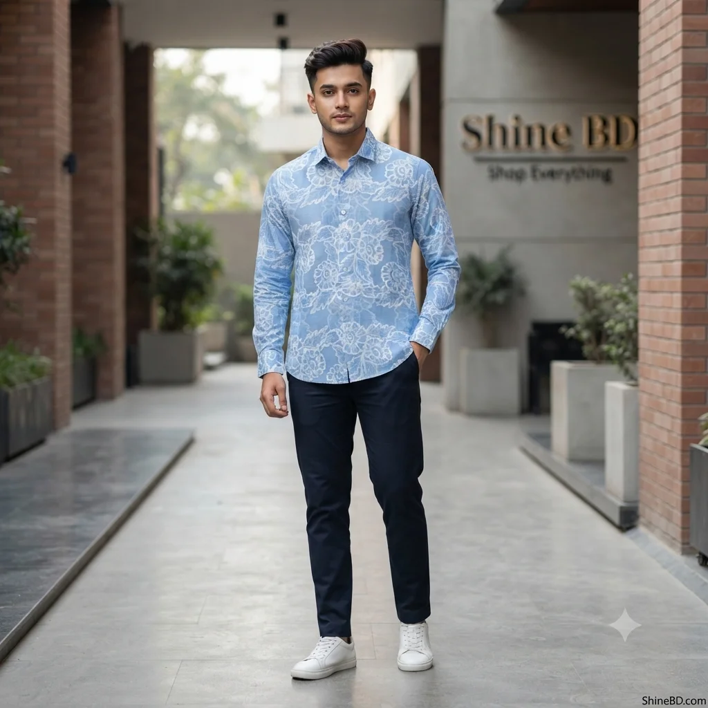 Stylish premium  Floral Print full sleeve 𝐒𝐡𝐢𝐫𝐭𝐬