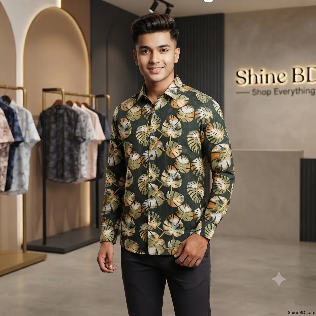 Stylish premium  Floral Print full sleeve 𝐒𝐡𝐢𝐫𝐭𝐬