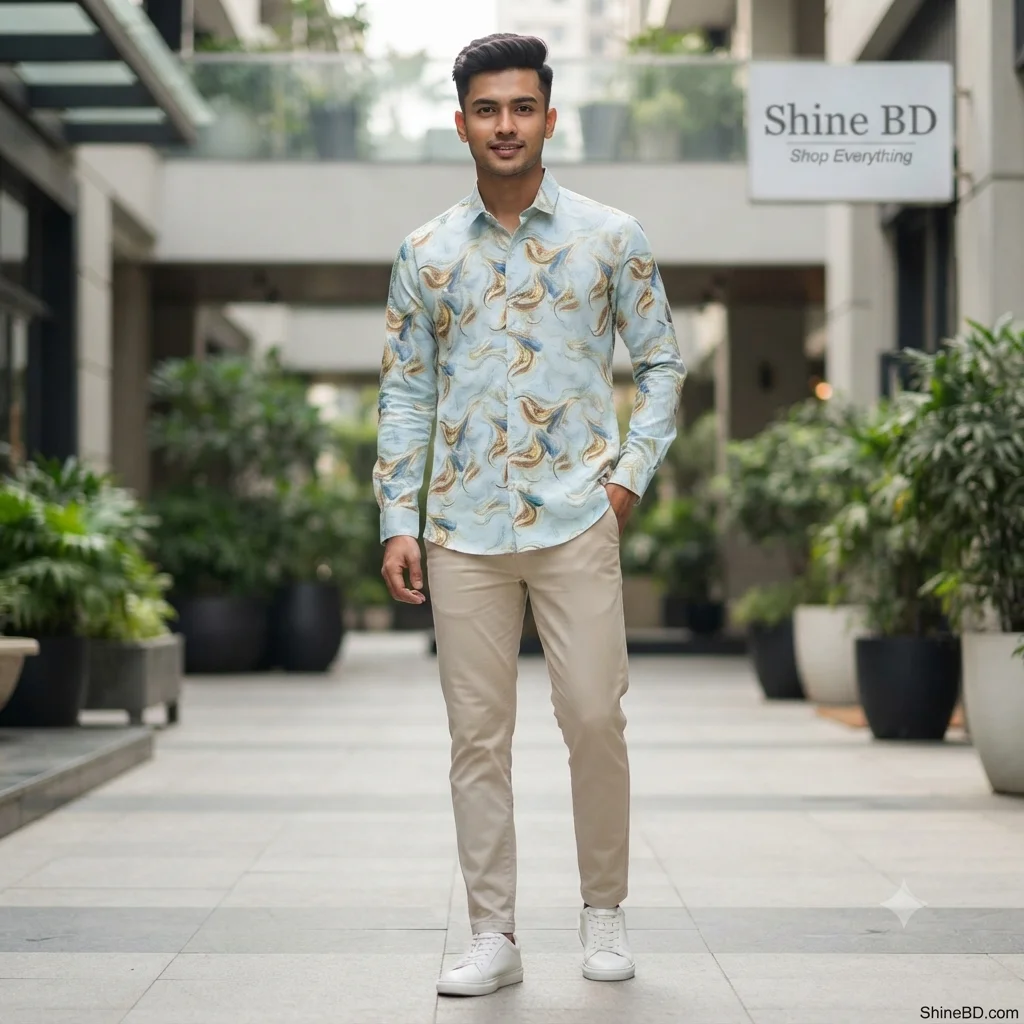 Stylish premium  Floral Print full sleeve 𝐒𝐡𝐢𝐫𝐭𝐬