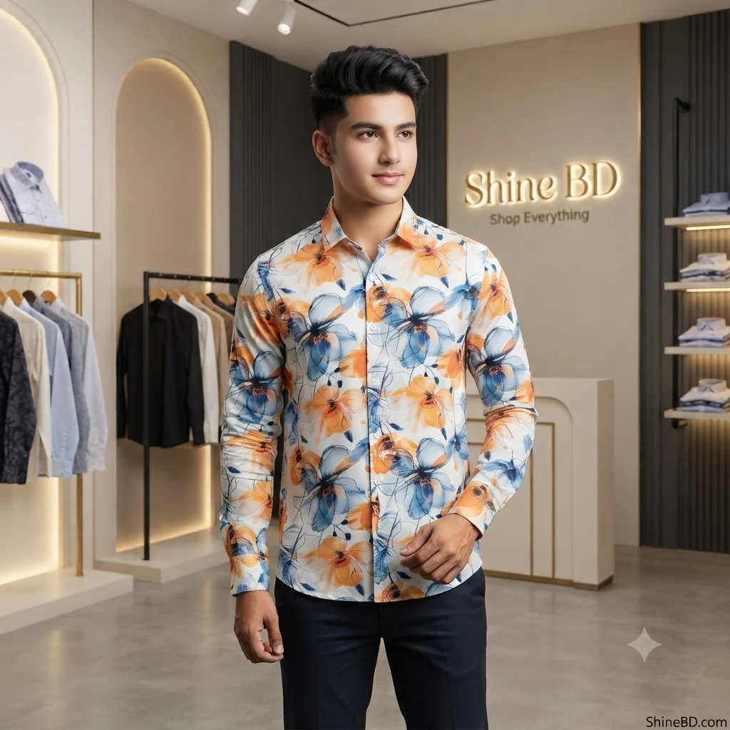 Stylish premium  Floral Print full sleeve 𝐒𝐡𝐢𝐫𝐭𝐬