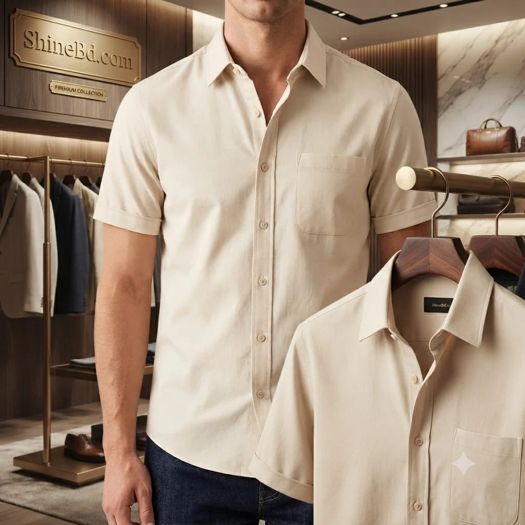 kaizar cotton Half sleeves Shirt For Men's