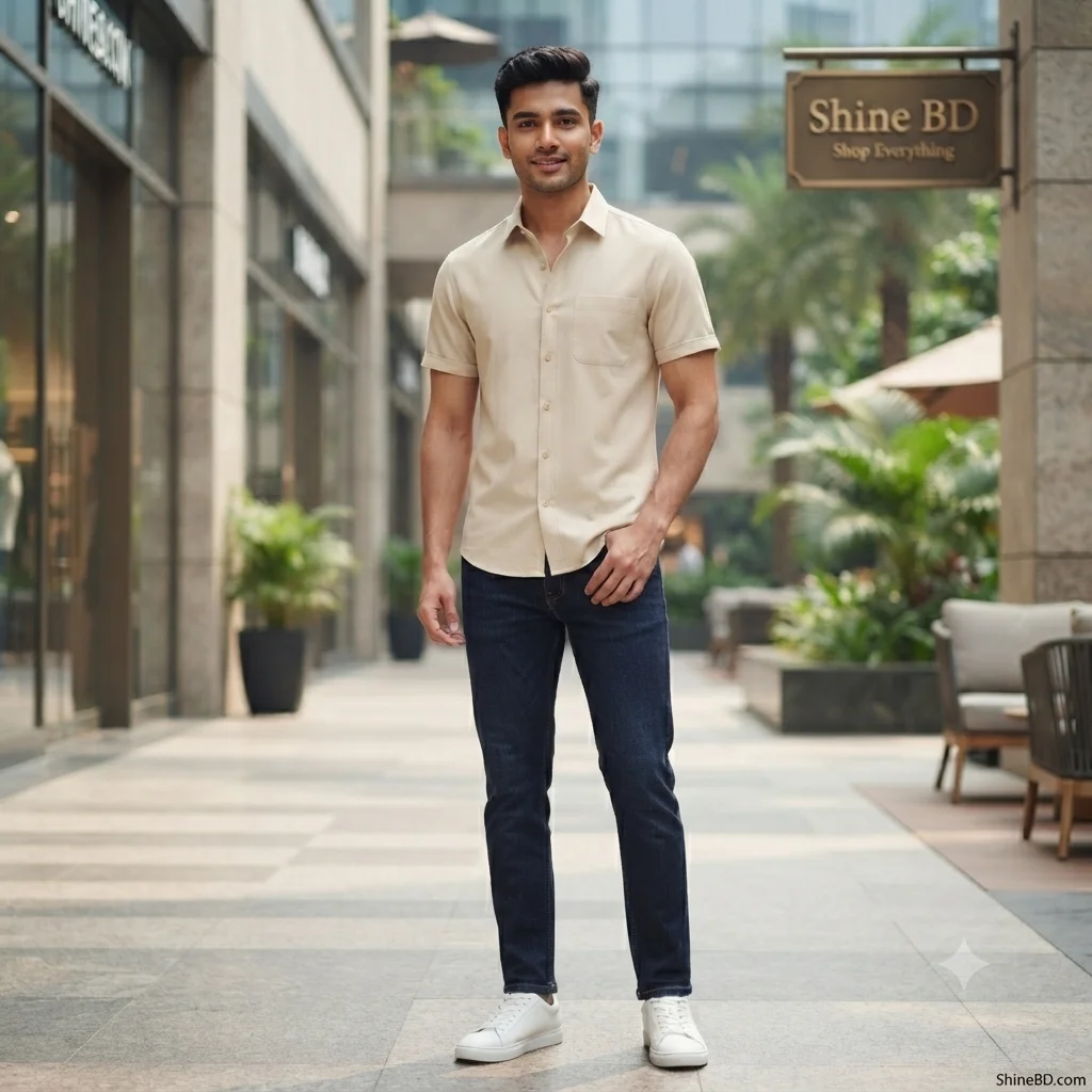 kaizar cotton Half sleeves Shirt For Men's