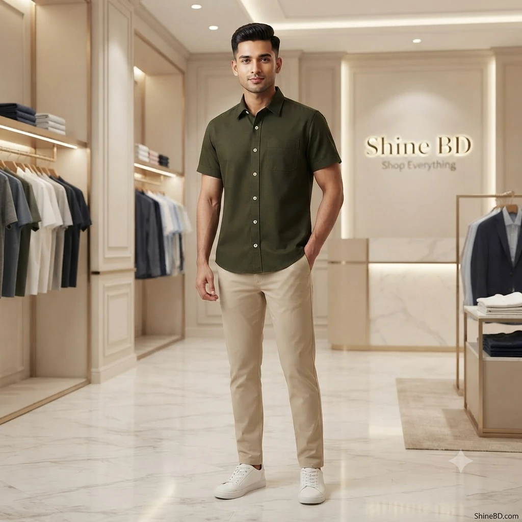 kaizar cotton Half sleeves Shirt For Men's