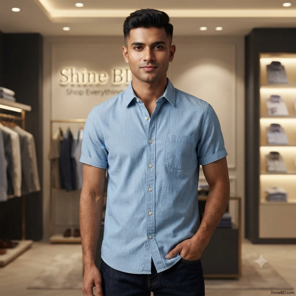 kaizar cotton Half sleeves Shirt For Men's
